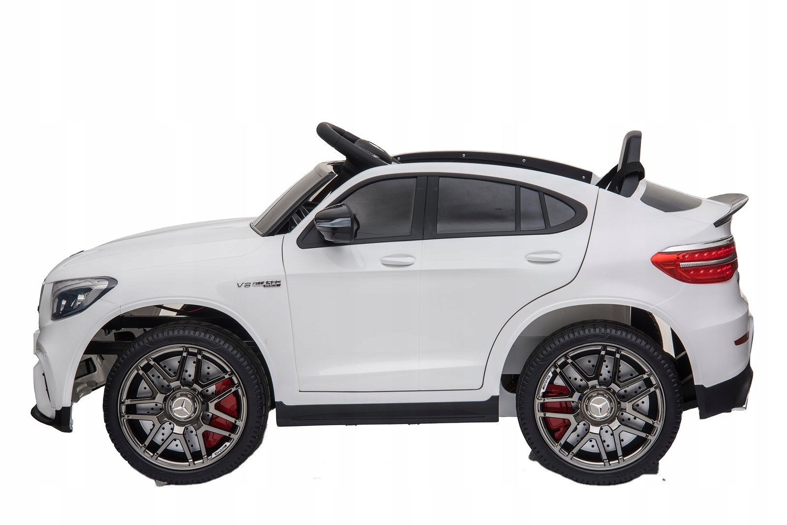MERCEDESBENZGLC63SAUTONAAKUMULATORSKORAPILOT4x4MIEKKIEKOLAEVAZawierabaterietak belsilt Mercedes Benz GLC 63S elektrinis automobilis vaikams 4X4