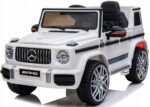 Mercedes G63 AMG eko odos sėdynė, EVA ratai, elektrinis automobilis vaikams 12 V 9 Ah 4X4