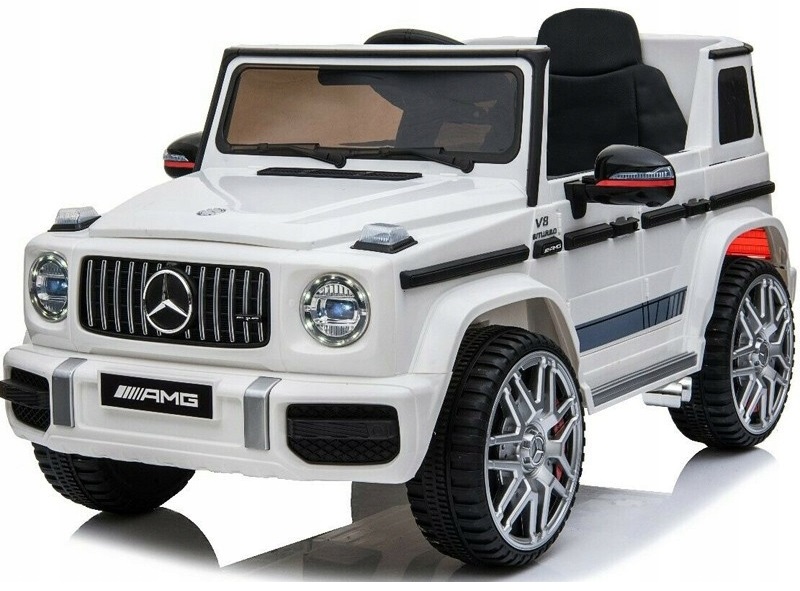 MERCEDESG63AUTONAAKUMULATORSKORAPILOT12V7AhSAMOCHOD4SILNIKI4x4 belsilt Mercedes G63 elektrinis automobilis vaikams eko odos sėdynė nuotolinio valdymo pultas 12 V 7 Ah automobilis 4 varikliai 4X4 45 W variantas 4
