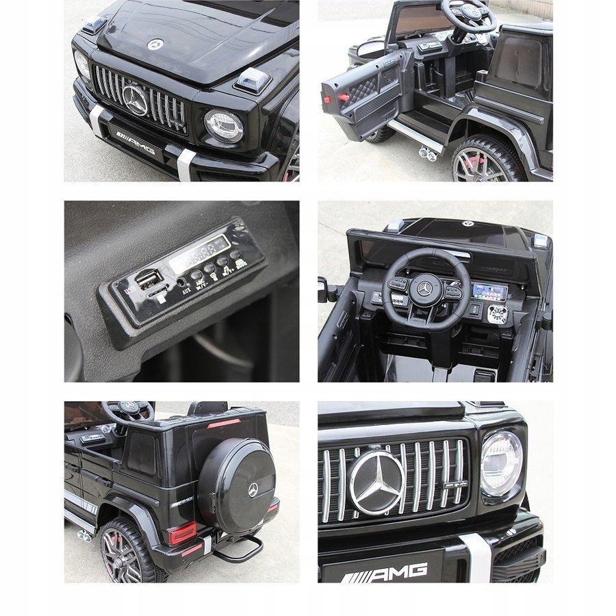 MERCEDESG63AUTONAAKUMULATORSKORAPILOT12V7AhSAMOCHOD4SILNIKI4x4CertyfikatyopinieatestyCEEN71 belsilt Mercedes G63 elektrinis automobilis vaikams eko odos sėdynė nuotolinio valdymo pultas 12 V 7 Ah automobilis 4 varikliai 4X4 45 W variantas 4