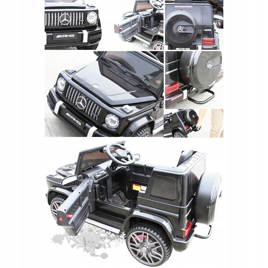 MERCEDESG63AUTONAAKUMULATORSKORAPILOT12V7AhSAMOCHOD4SILNIKI4x4Wiekdziecka12m belsilt Mercedes G63 elektrinis automobilis vaikams eko odos sėdynė nuotolinio valdymo pultas 12 V 7 Ah automobilis 4 varikliai 4X4 45 W variantas 4
