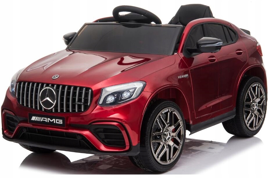 MERCEDESGLC63SNAAKUMULATORSKORAPILOT4x4LAKIEROWANYMIEKKIEKOLAEVA belsilt Mercedes Glc 63S elektrinis automobilis vaikams su pulteliu