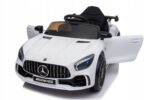 Mercedes GTR AMG eko odos sėdynė, EVA ratai, elektrinis automobilis vaikams – 12 V 4,5 Ah variantas 2