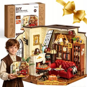 Miniatiūrinis namelis svetainė DIY rinkinys kūrybai ir dekorui