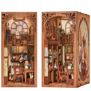 Book Nook slaptas kabinetas DIY rinkinys su LED apšvietimu