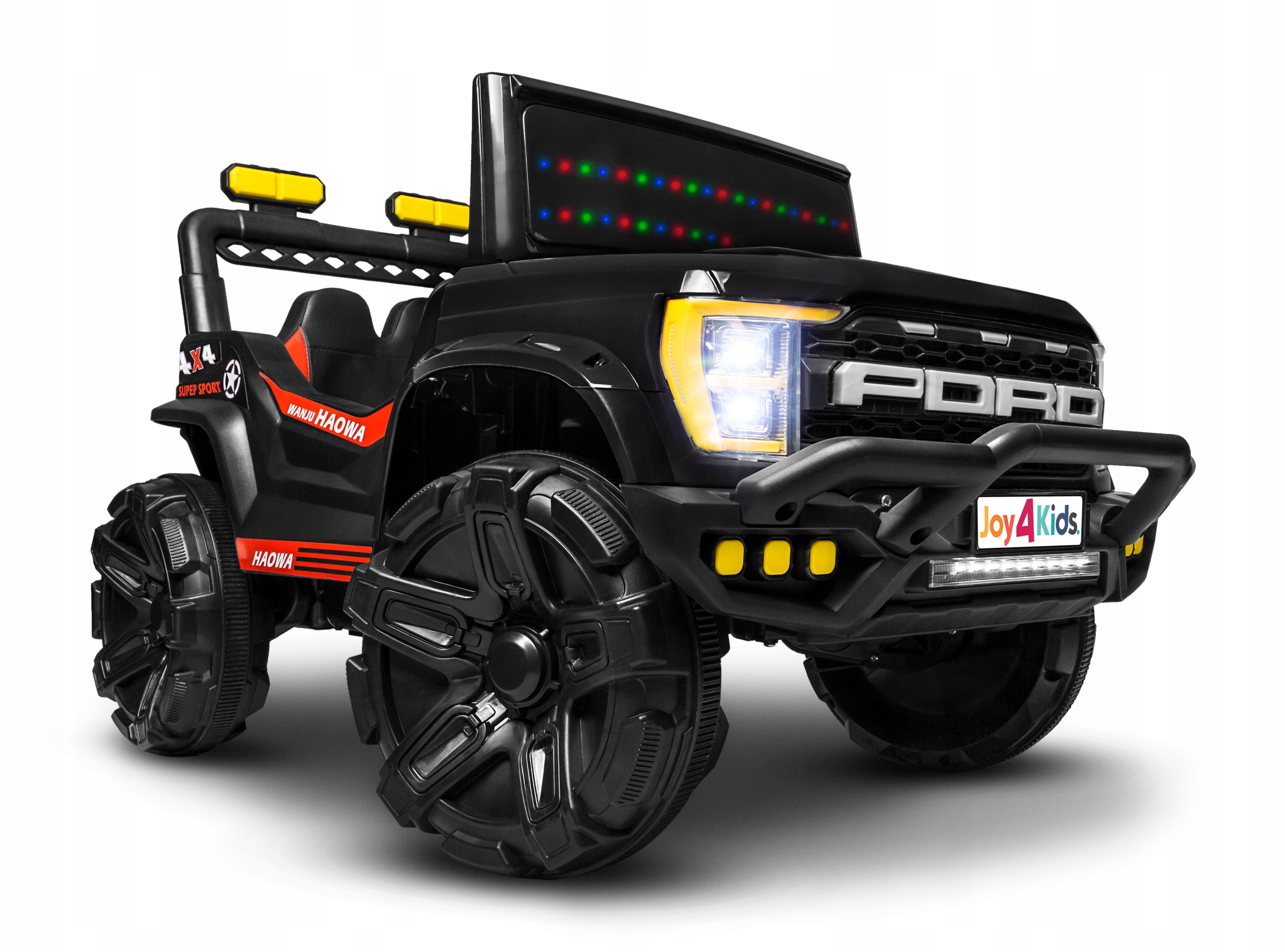 MOCNYUTVQUAD4X4naakumulatorLEDyPilotszerokakanapaskoraMarkaJoy4kids belsilt Galingas Utv Quad 4X4 elektrinis automobilis vaikams su pultu