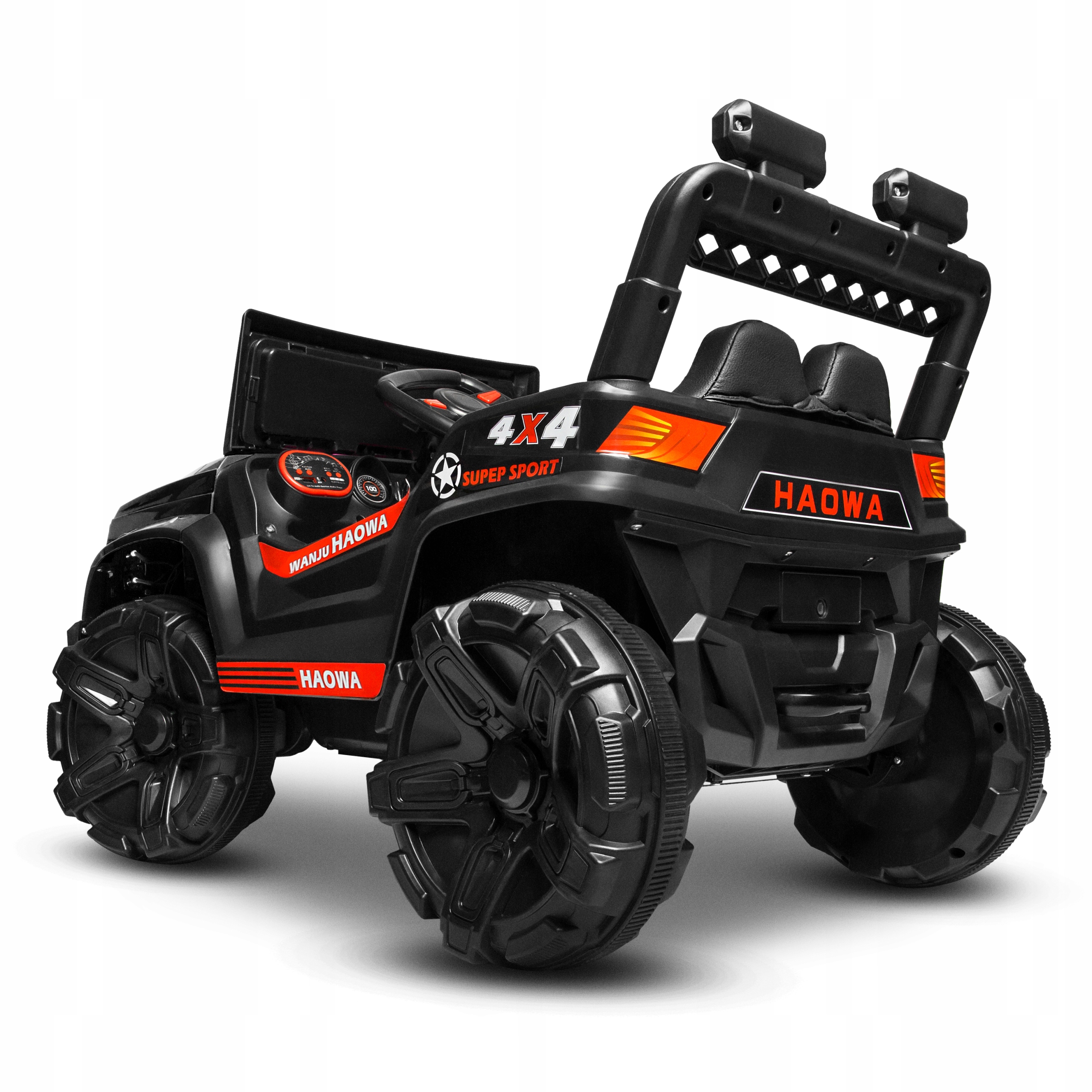 MOCNYUTVQUAD4X4naakumulatorLEDyPilotszerokakanapaskoraWiekdziecka2lata belsilt Galingas Utv Quad 4X4 elektrinis automobilis vaikams su pultu