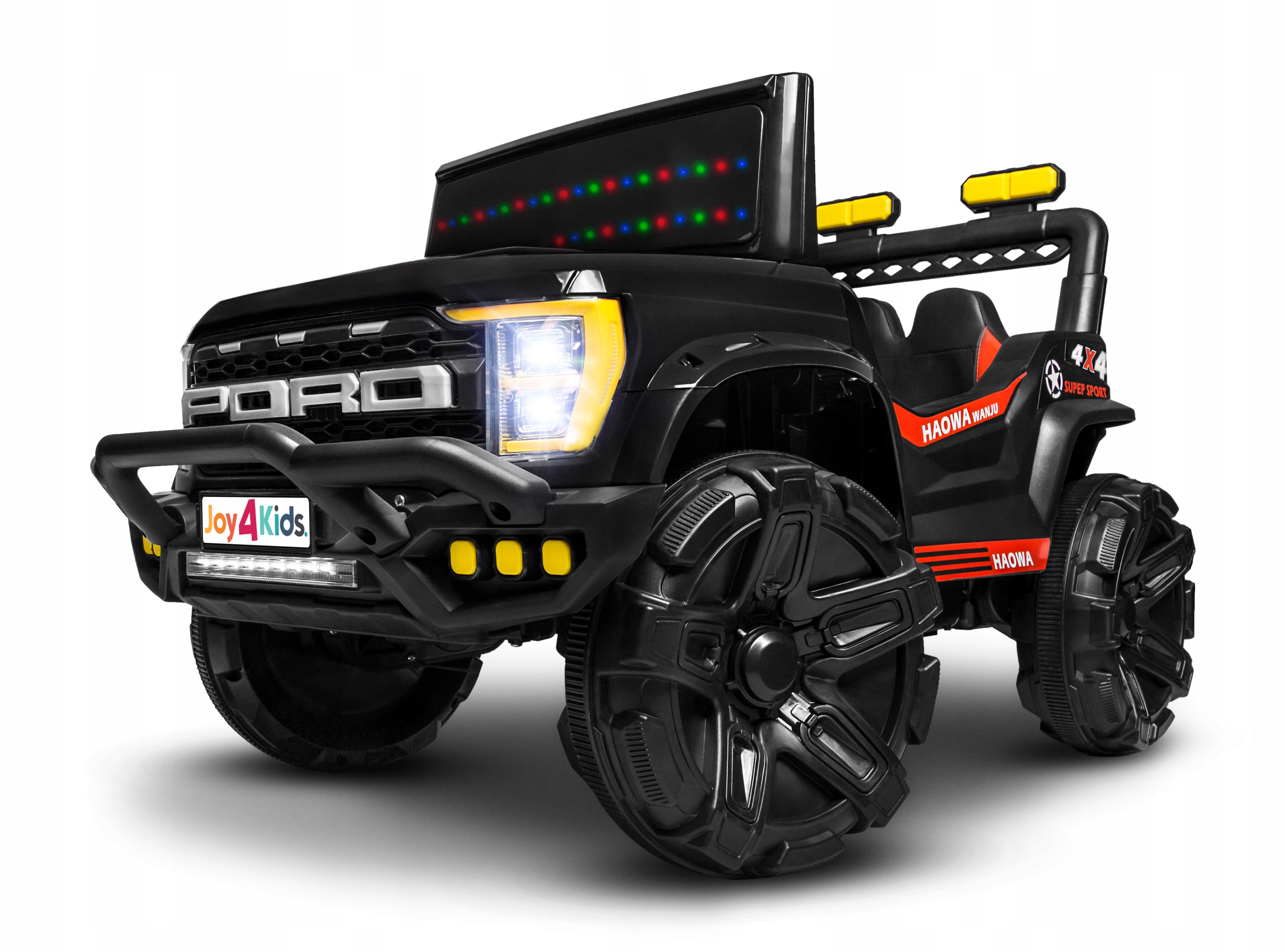 MOCNYUTVQUAD4X4naakumulatorLEDyPilotszerokakanapaskora belsilt Galingas Utv Quad 4X4 elektrinis automobilis vaikams su pultu