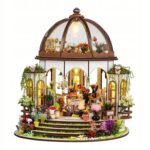 Miniatiūrinis namelis DIY Habarri su LED apšvietimu 255 cm