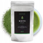 MOYAMatchaTRADYCYJNAjaponskazielonaherbatasproszkowanaBIO100g belsilt Japoniška matcha arbata bio ir tradicinė Moya Matcha 100 g