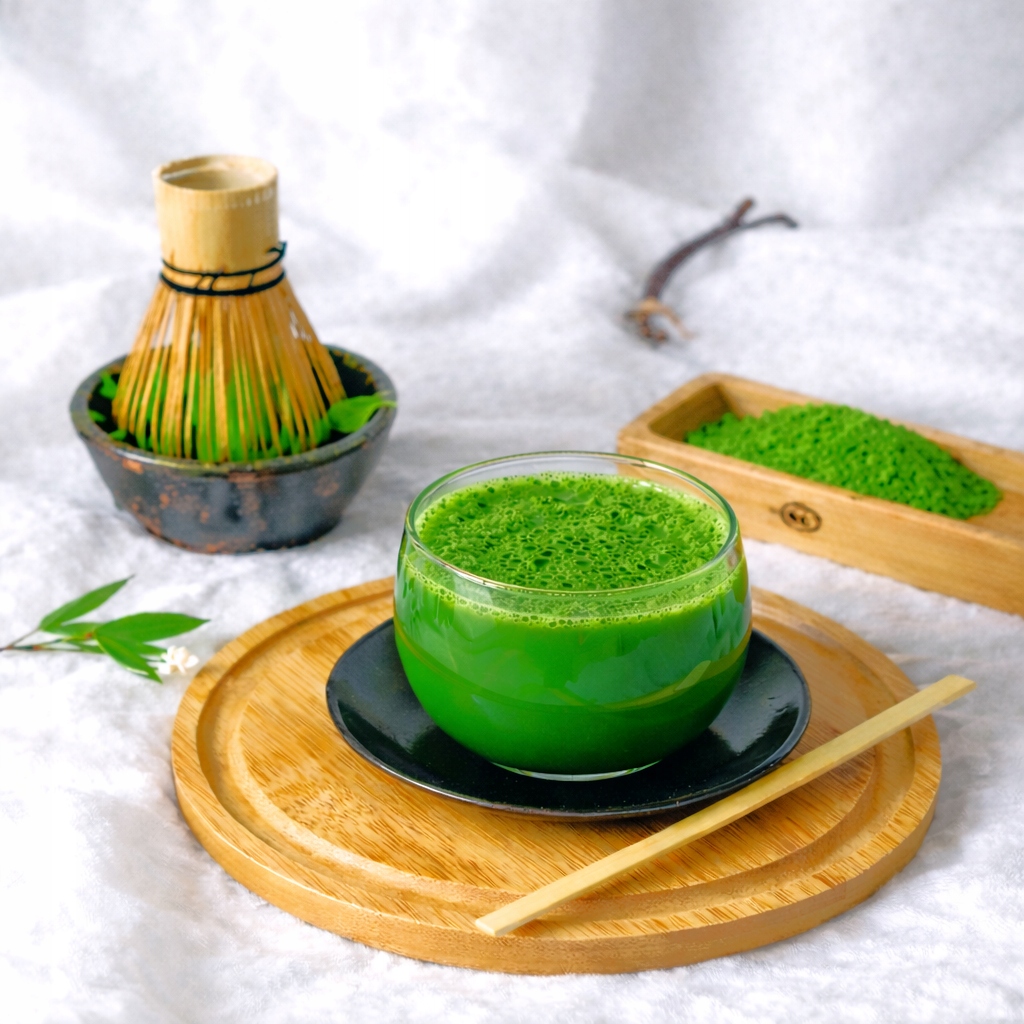 MatchaCeremonialnaJaponskaPremium100gCertyfikowanaPierwszyZbiorStanopakowaniaoryginalne belsilt Japoniška matcha arbata ceremoninė premium sertifikuota ir pirmojo derliaus 100 g