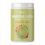 MatchaJaponskaLatteShakePumpkinSpiceBezDodatkuCukruPremium390g belsilt Matcha latte gėrimas be pridėtinio cukraus 390 g