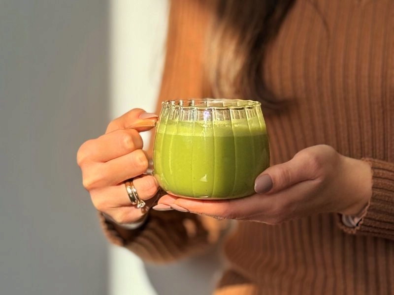 MatchaJaponskaLatteShakePumpkinSpiceBezDodatkuCukruPremium390gProduktniezawierabarwnikow belsilt Matcha latte gėrimas be pridėtinio cukraus 390 g