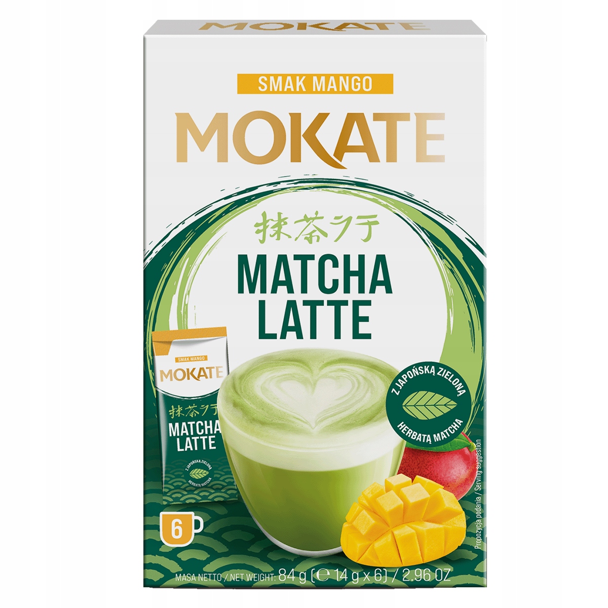 MatchaLatteMangowProszkuJaponskaZielonaHerbatazMlekiem6sztWeglowodany72g belsilt