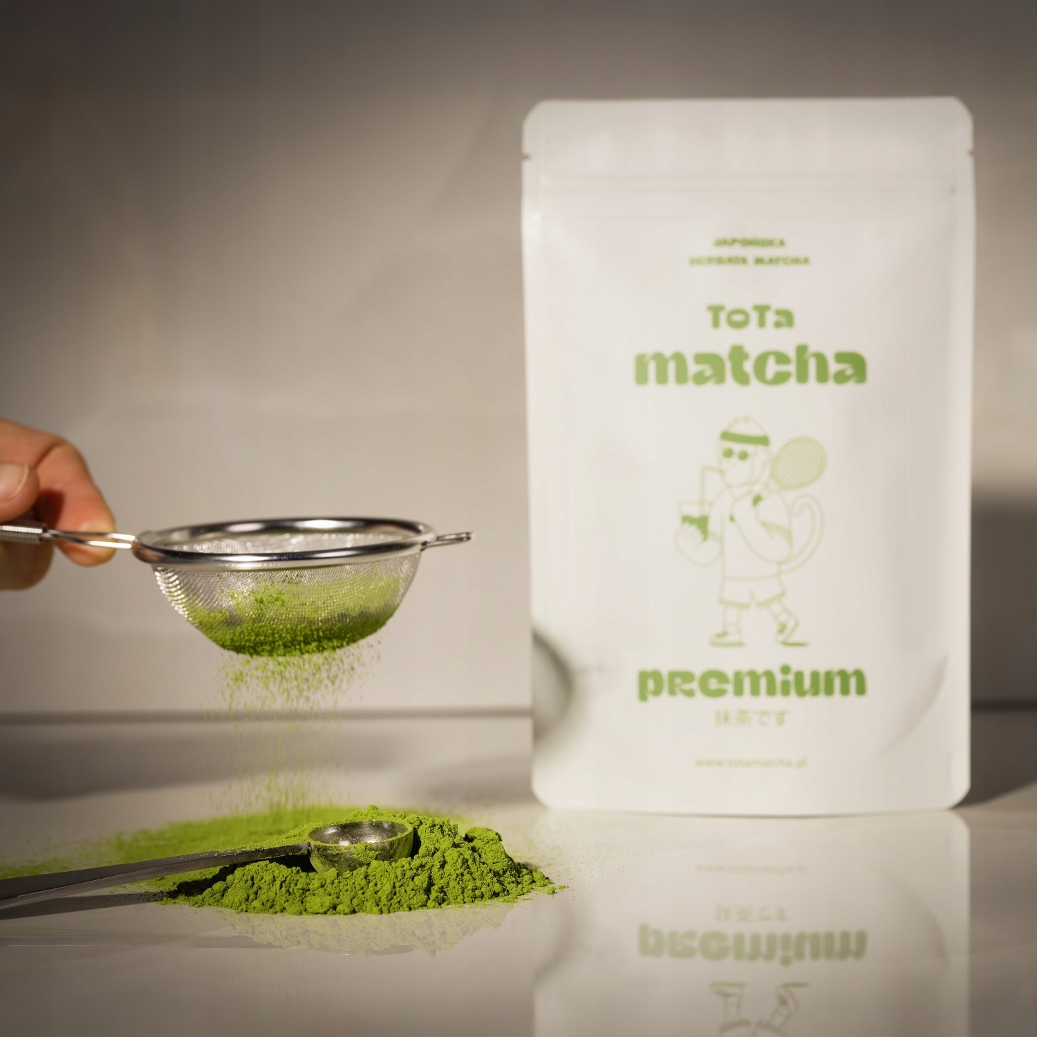 MatchaPremium100gJaponskamatchazpierwszegozbioruAichiToTaStanopakowaniaoryginalne belsilt Japoniška matcha arbata premium bio pirmojo derliaus ir Aichi ToTa 100 g