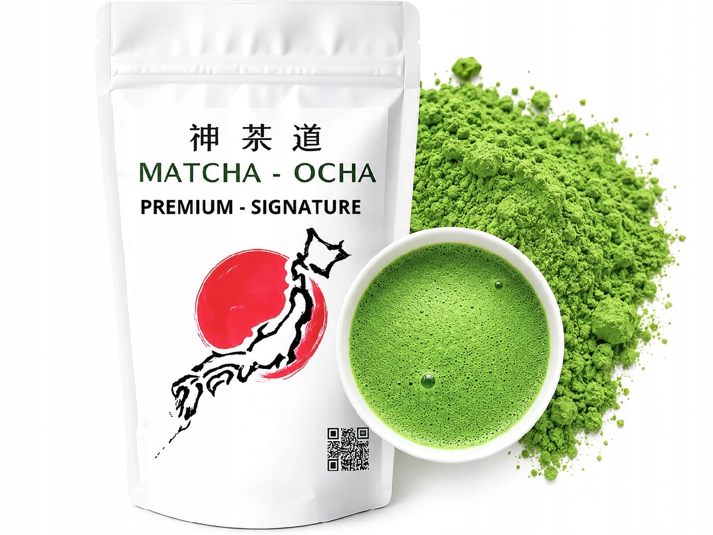 MatchaSignaturePremiumherbatajaponskaShizuokaOkumidoriKakegawa100g belsilt Japoniška matcha arbata premium ir Shizuoka 100 g namų ritualui