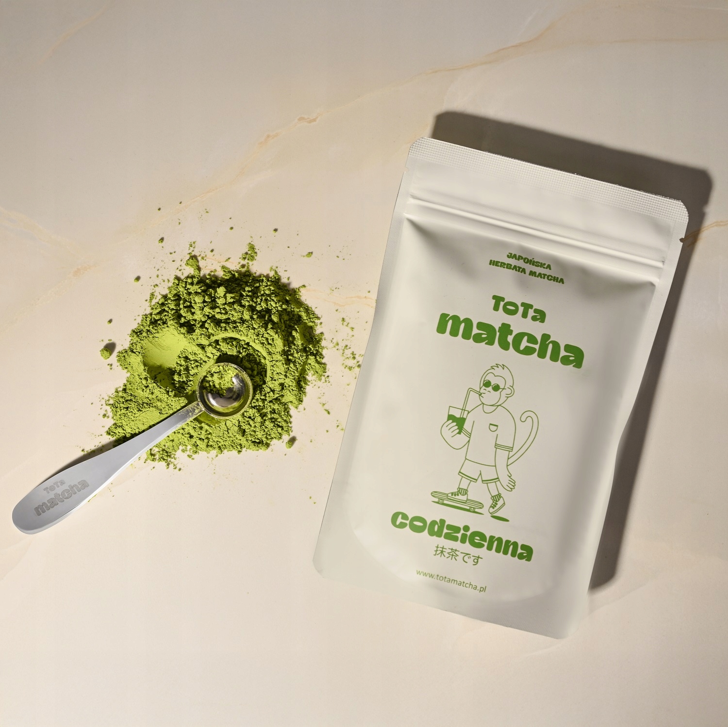 Matchacodzienna50gsproszkowanazielonaherbataNaturalnaEnergiaToTaMarkaToTaMatcha belsilt Japoniška matcha arbata kasdienė ToTa 50 g