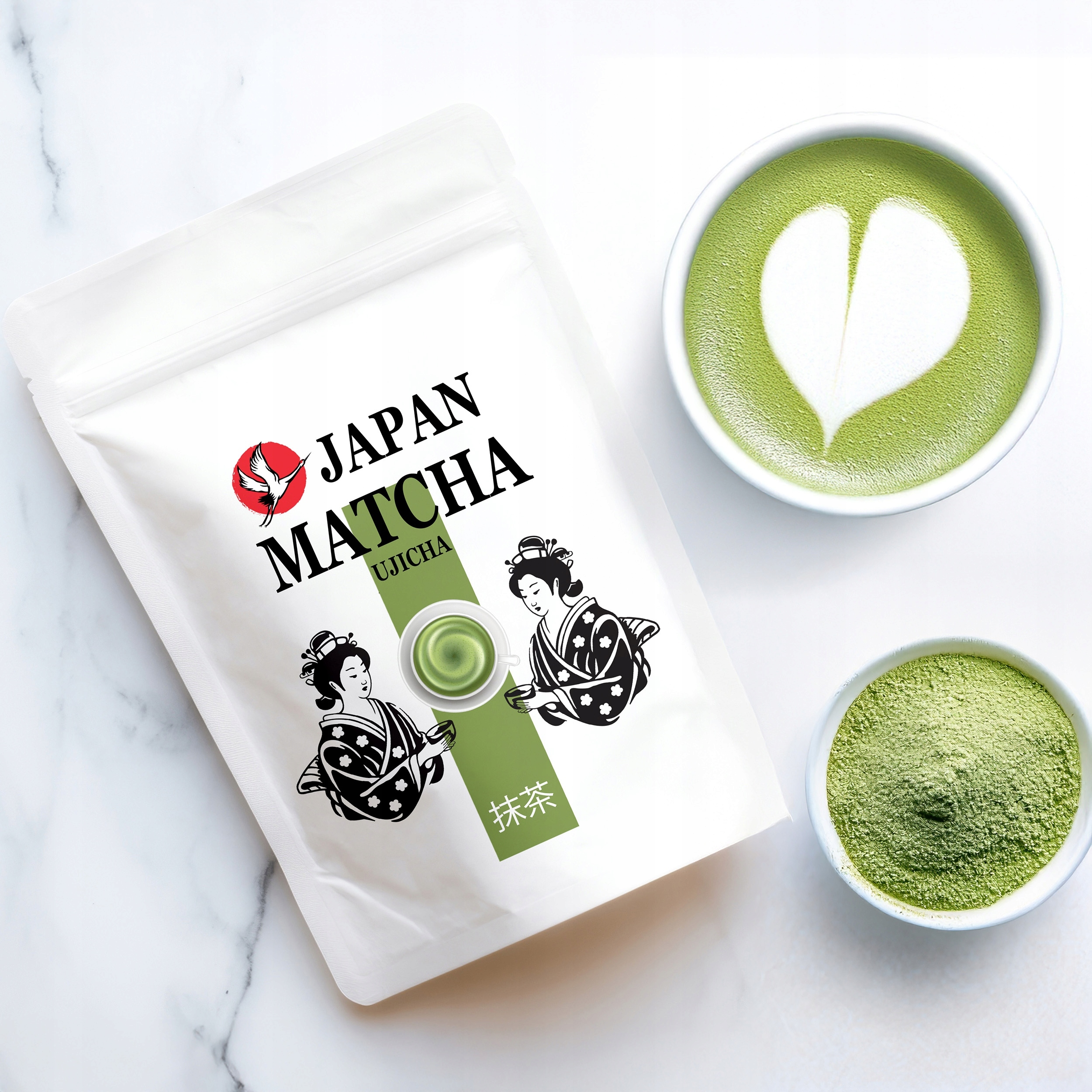 Matchajaponska100gzielonaherbataUJICHAPremiumProduktniezawieraantyzbrylaczybarwnikowGMOkonserwantow belsilt