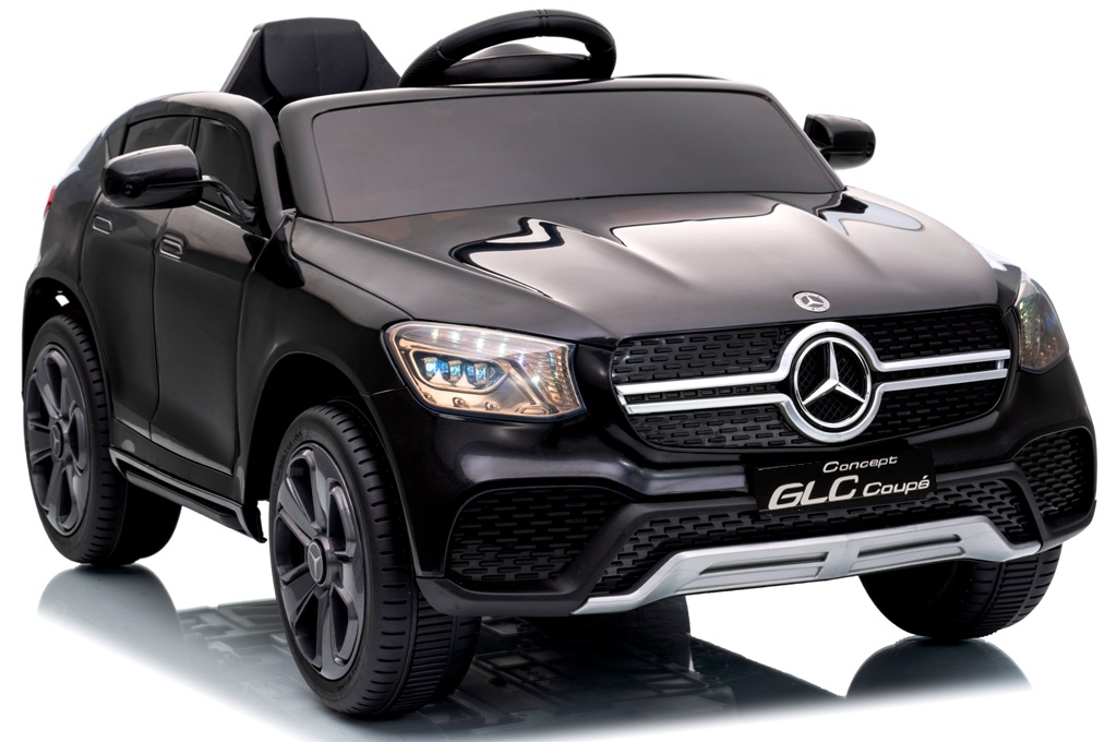 MercedesGLCCoupe4x4AutonaakumulatorEVASKORAAkumulatorlitowojonowyKolorczarny belsilt Mercedes Glc Coupe4x4 elektrinis automobilis vaikams 12V 75Ah
