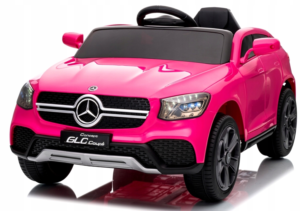 MercedesGLCCoupe4x4AutonaakumulatorEVASKORAAkumulatorlitowojonowyMarkaRsport belsilt Mercedes Glc Coupe4x4 elektrinis automobilis vaikams EVA eko odos sėdynė ličio jonų akumuliatorius