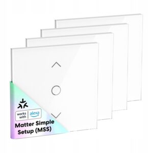 Meross MRS100MA išmanusis jungiklis Rolet Wi Fi Matter Alexa Google 400W 4szt