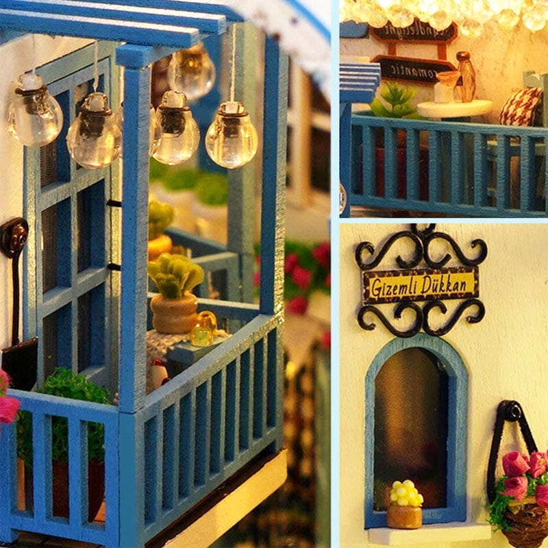 MiniaturowyDomekBookNookMorskaBryzaZestawKreatywnyWakcjeMorzeLEDEANGTIN5908258429800 belsilt
