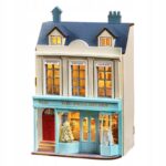MiniaturowyDomekPrezentMarzenSklepzPrezentamiUbraniaBizuteria belsilt Book Nook miniatiūrų pasaulis DIY rinkinys Habarri 124