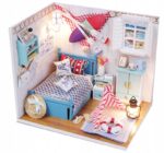 Book Nook Wymarzone wakacje morze DIY rinkinys su LED apšvietimu