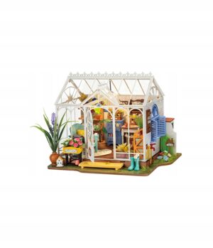 MiniaturowydomekDreamyGardenHouseRobotime belsilt Miniatiūrinis namelis svajonių sodo namelis DIY rinkinys Robotime
