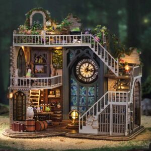 Book Nook Sala wielkiej magii DIY rinkinys su LED apšvietimu