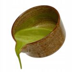 Keramikinis matcha dubenėlis matchawan rudas patogiam ruošimui