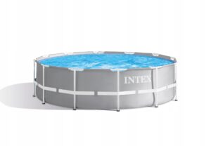 NIECKASTELAZBASENSTELAZOWY366x99INTEXPRISM26716 belsilt Karkasinis lauko baseinas Intex 366×99 cm 26716