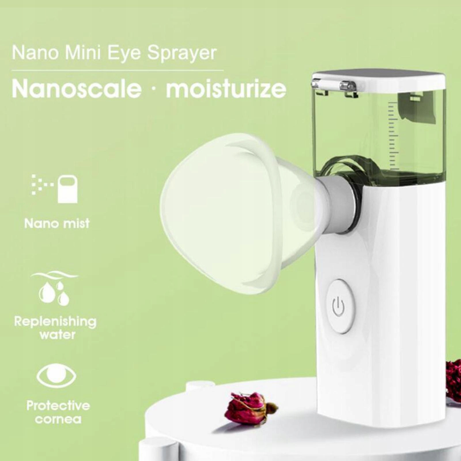 NanoFacialSteamernawilzajacyNanoFacialSteamerzdejmowanybialyKlasawyrobumedycznegoIIa belsilt Nešiojamas nano veido garintuvas nano garų baltas