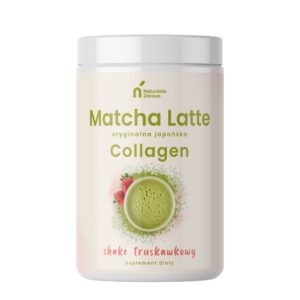 Naturalnie Zdrowe Matcha latte gėrimas braškių 410 g