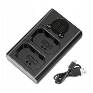 NEEWER DL-FZ100 įkroviklis NP-FZ100 USB-C Micro-USB Sony A7 FX3