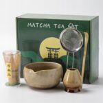 Nekit Dovanų matcha rinkinys su chasen šluotele matchawan dubenėliu ir stovu