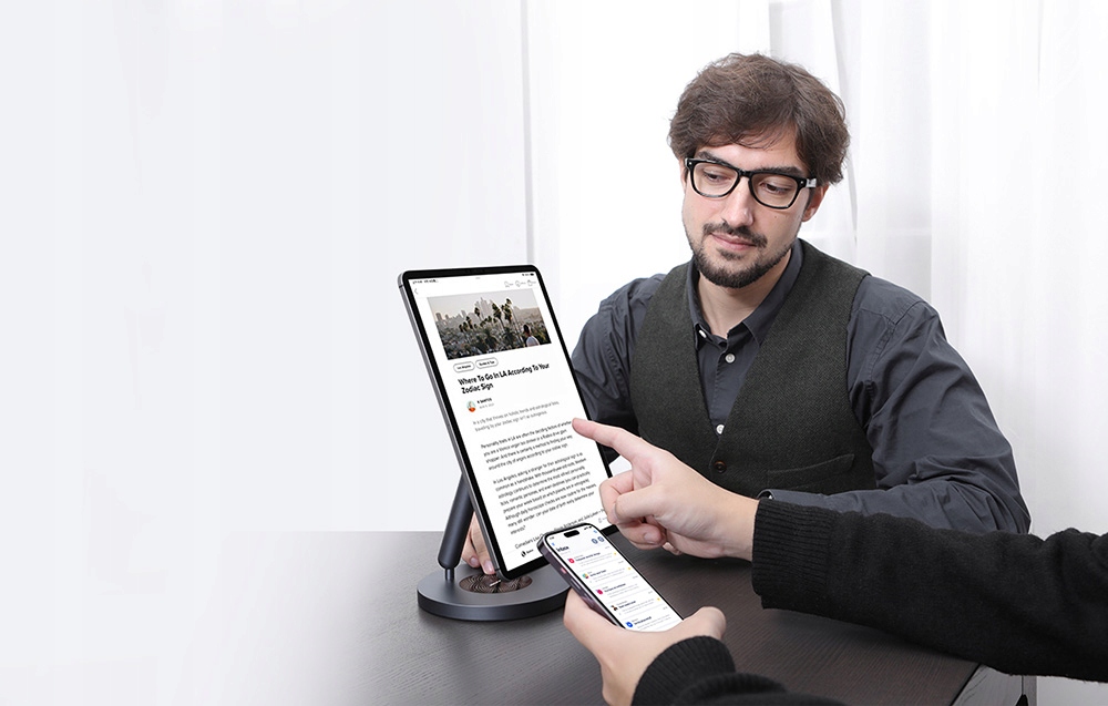 NillkinStabilnyMagnetycznyObrotowyUchwytNaTabletSmartwatchTelefonKodproducenta6902048261877 belsilt Nillkin stabilus magnetinis besisukantis laikiklis planšetei išmaniajam laikrodžiui ir telefonui 6902048261877