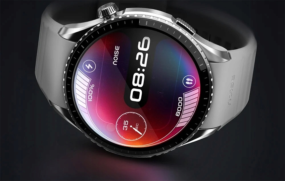 NoiseOriginSmartwatchPomiarTetnaMonitorSnu3ATMBluetooth53SzaryMarkabezmarki belsilt Noise Origin išmanusis laikrodis pulso matavimas miego stebėjimas 3 ATM Bluetooth 53 pilkas