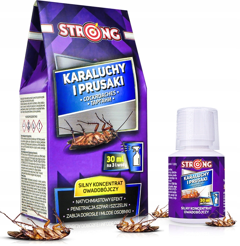 OPRYSKNAKARALUCHYIPRUSAKISILNYPREPARATWKONCENTRACIESTRONG30MLStanopakowaniaoryginalne belsilt Strong koncentratas nuo tarakonų ir prūsokų purškimui 30 ml