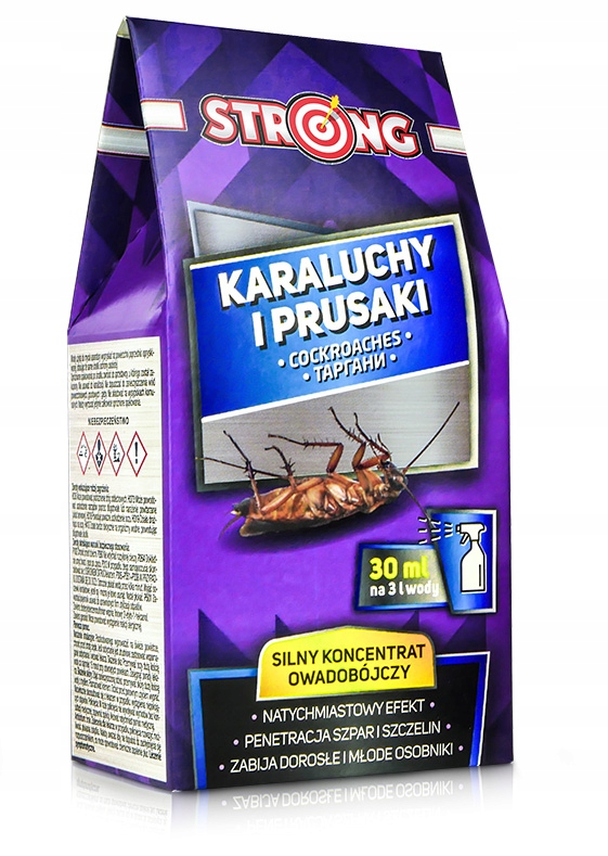 OPRYSKNAKARALUCHYIPRUSAKISILNYPREPARATWKONCENTRACIESTRONG30MLZawierabaterienie belsilt Strong koncentratas nuo tarakonų ir prūsokų purškimui 30 ml