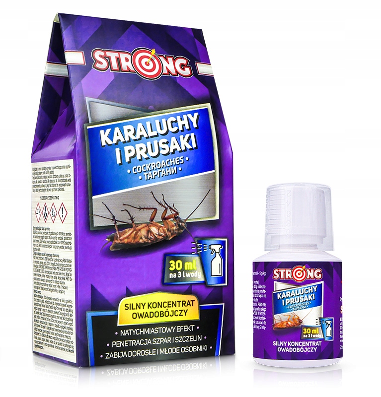 OPRYSKNAKARALUCHYIPRUSAKISILNYPREPARATWKONCENTRACIESTRONG30ML belsilt Strong koncentratas nuo tarakonų ir prūsokų purškimui 30 ml