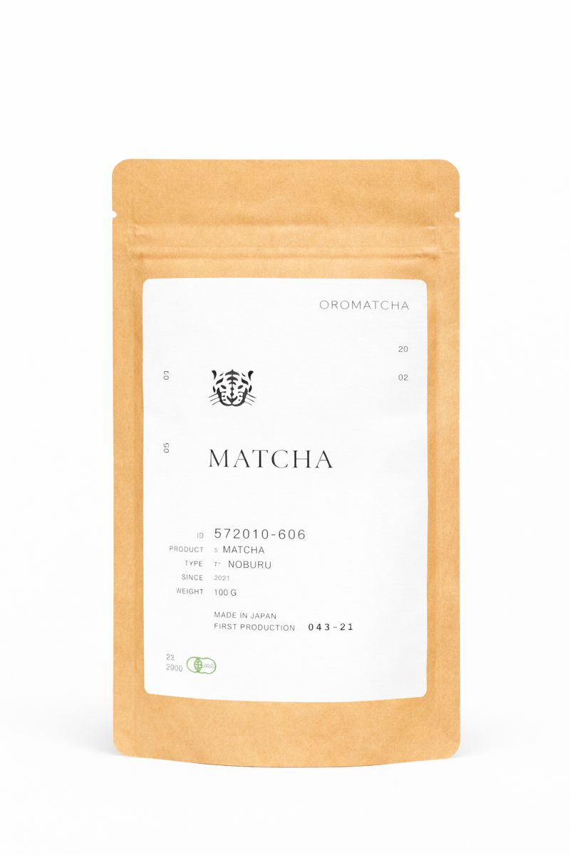 OROMATCHAHerbataMatchaJaponskaNOBURUPremiumBezSilnejGoryczy100G belsilt Japoniška matcha arbata premium Oromatcha 100 g aukštos kokybės