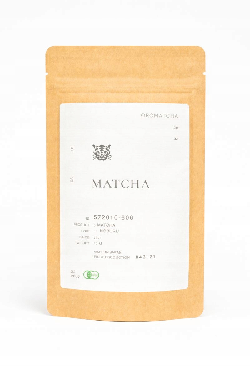 OROMATCHAHerbataMatchaJaponskaNOBURUPremiumLepszaKoncentracja30G belsilt Japoniška matcha arbata premium Oromatcha 30 g aukštos kokybės