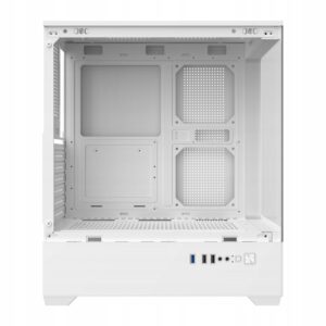 Korpusas darkFlash C365 mini Tower ATX E ATX balta stiklas
