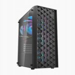 Kompiuterio korpusas darkFlash DK351 juoda ATX USB 30 4 ventiliatoriai