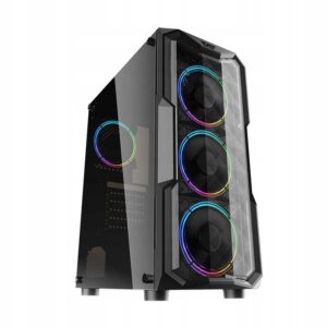 Kompiuterio korpusas darkFlash Aquarius Acrylic Midi Tower RGB