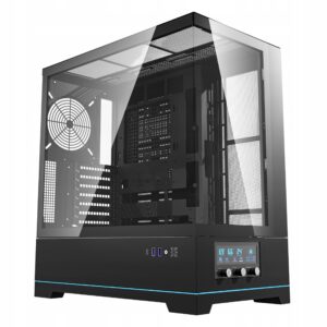 Kompiuterio korpusas darkFlash DY451 juoda Big tower Atx Szklana USB  C
