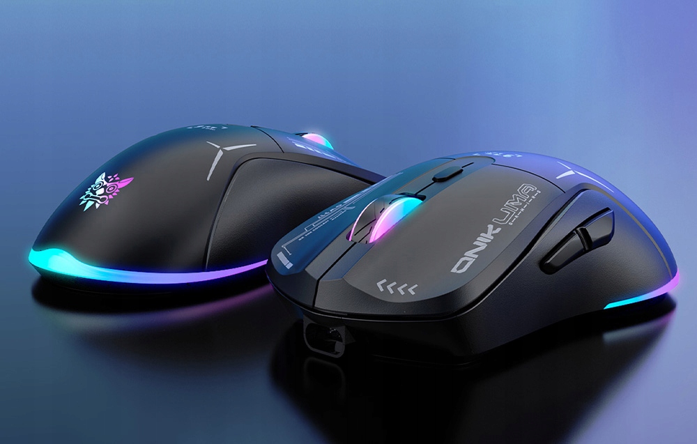 OnikumaCW917BezprzewodowaMyszGamingowaOptycznaPodsweitlenieRGBSensoroptyczny belsilt ONIKUMA CW917 belaidė optinė RGB žaidimų pelė