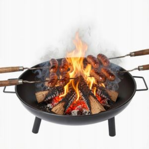 Sodo laužavietė 68 cm plieninė su rankenomis 68 cm modelis 90