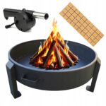 PALENISKOOGRODOWE70cmZUCHWYTAMIDUZESOLIDNEOGNISKOGRILL belsilt Sodo laužavietė 70 cm su rankenomis